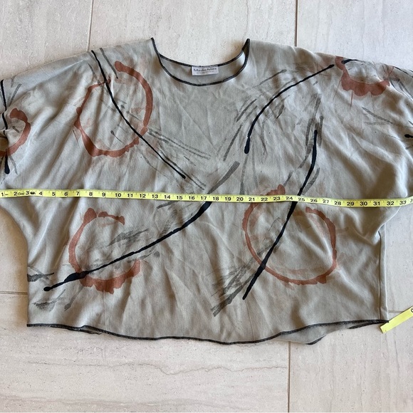 Monika Astara Dale Top Tunic Hand Painted African Inspired Design - Picture 7 of 9